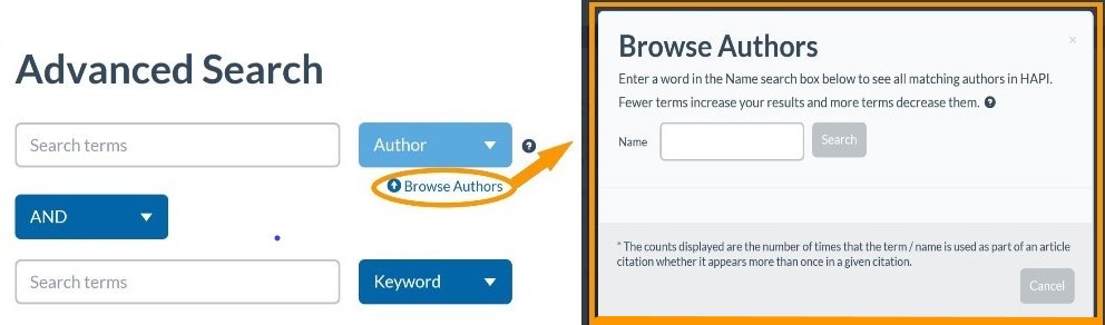 Author browse